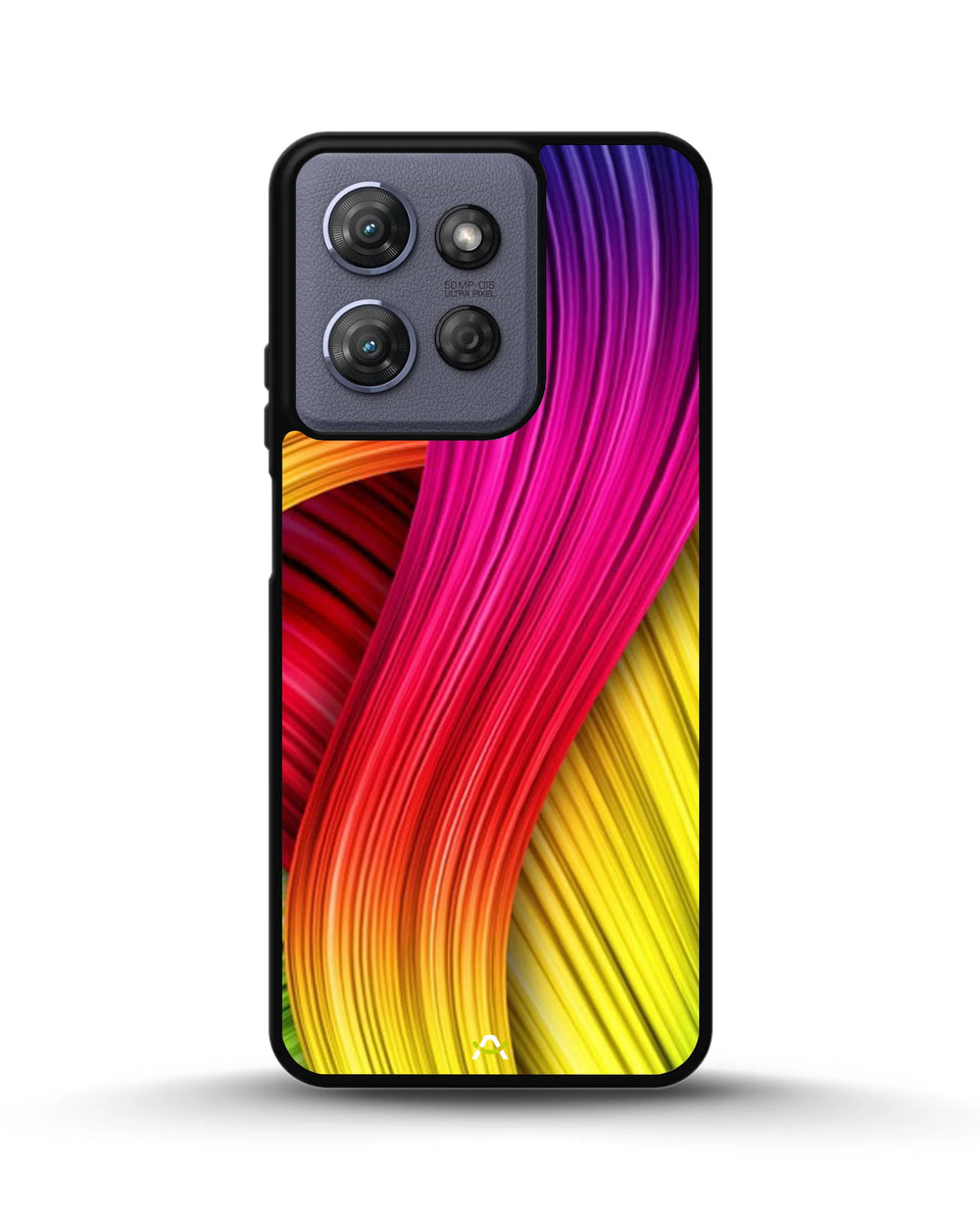 Creslia vibrant silk waves phone case - vibrant silk waves phone case moto g 2025