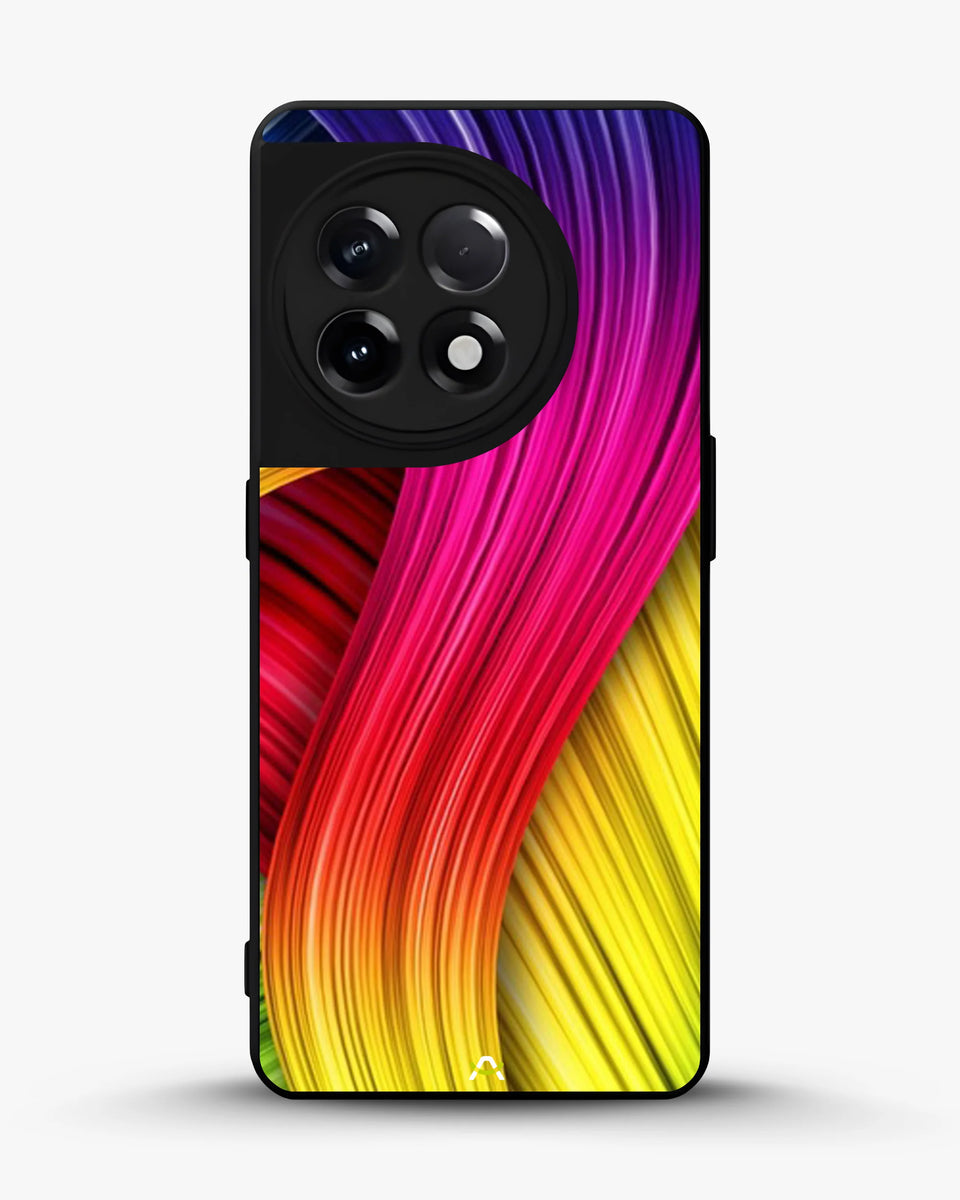 Creslia vibrant silk waves phone case - vibrant silk waves phone case oneplus 11r