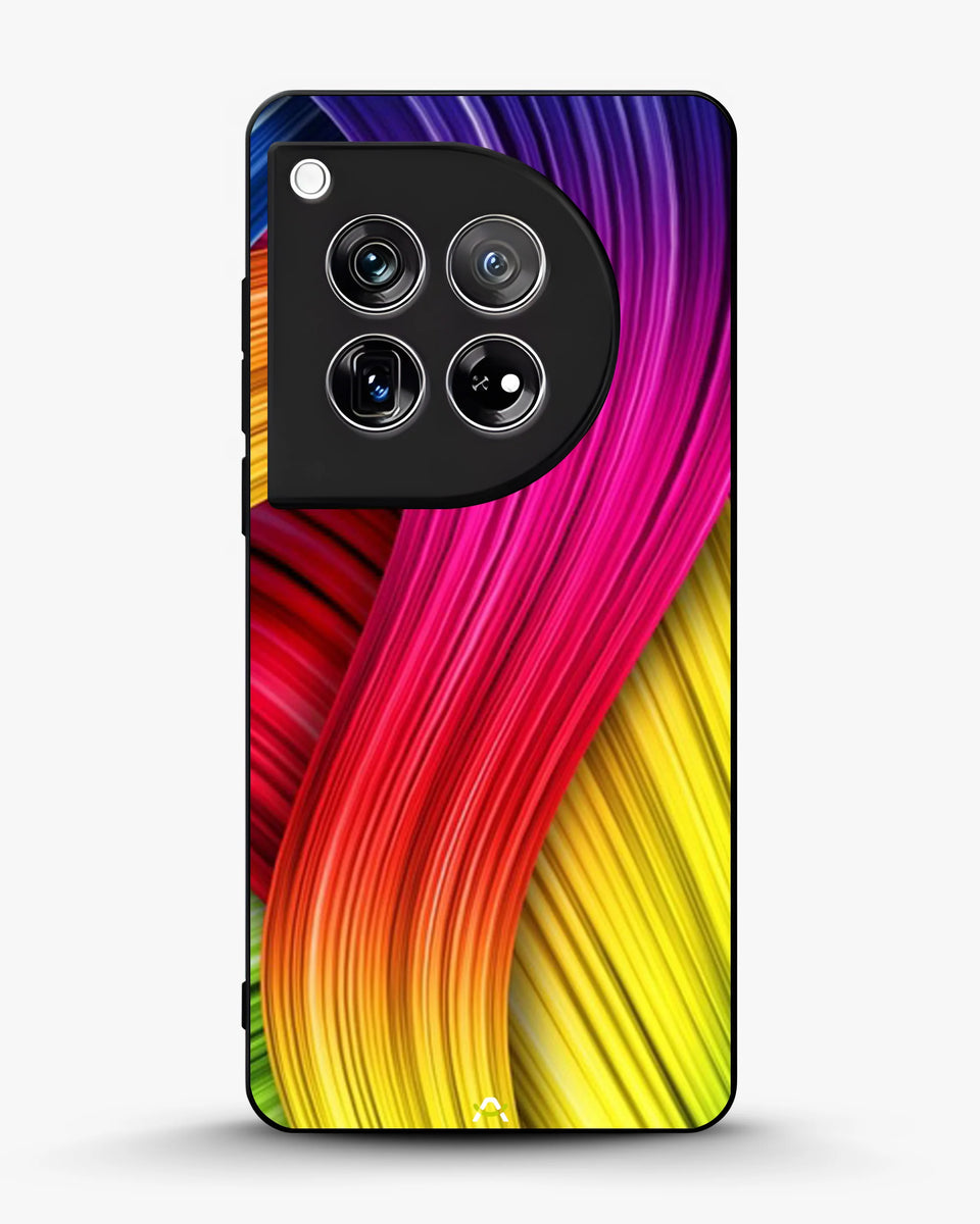 Creslia vibrant silk waves phone case - vibrant silk waves phone case oneplus 12r