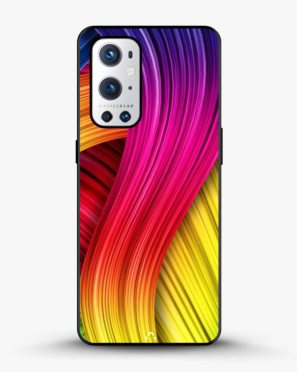 Creslia vibrant silk waves phone case - vibrant silk waves phone case oneplus 9 pro