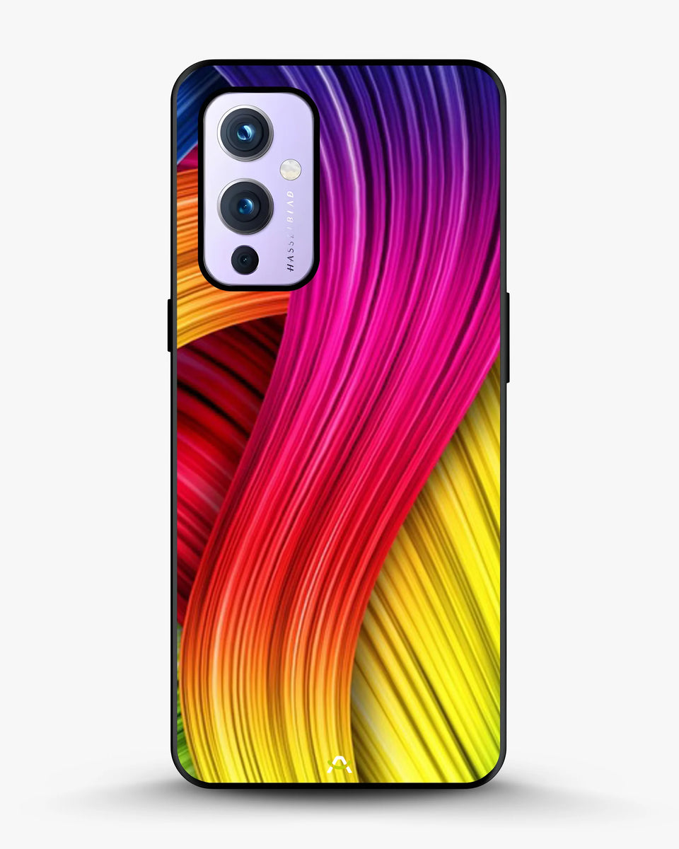 Creslia vibrant silk waves phone case - vibrant silk waves phone case oneplus 9