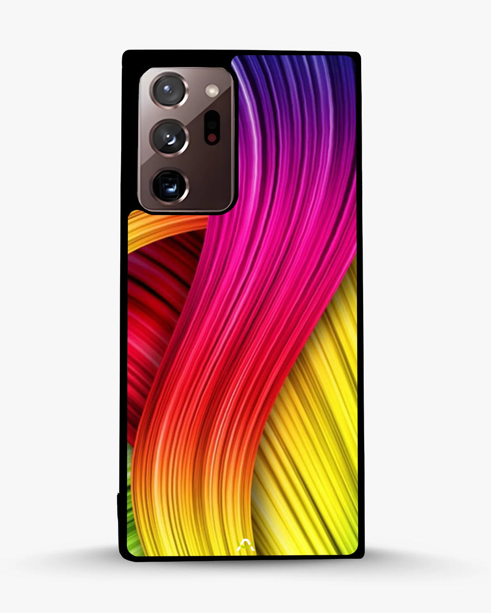 Creslia vibrant silk waves phone case - vibrant silk waves phone case samsung galaxy note 20 ultra