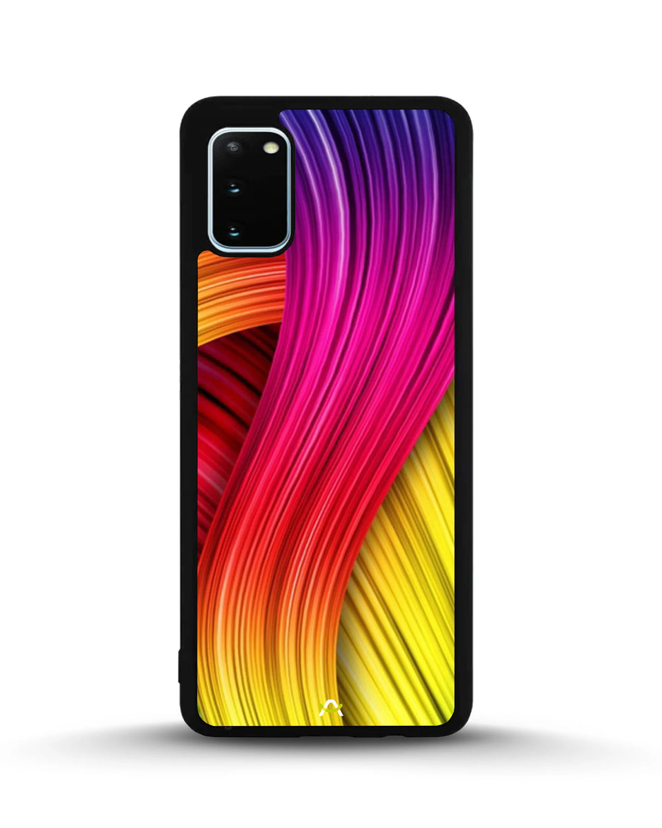 Creslia vibrant silk waves phone case - vibrant silk waves phone case samsung galaxy s20 fe