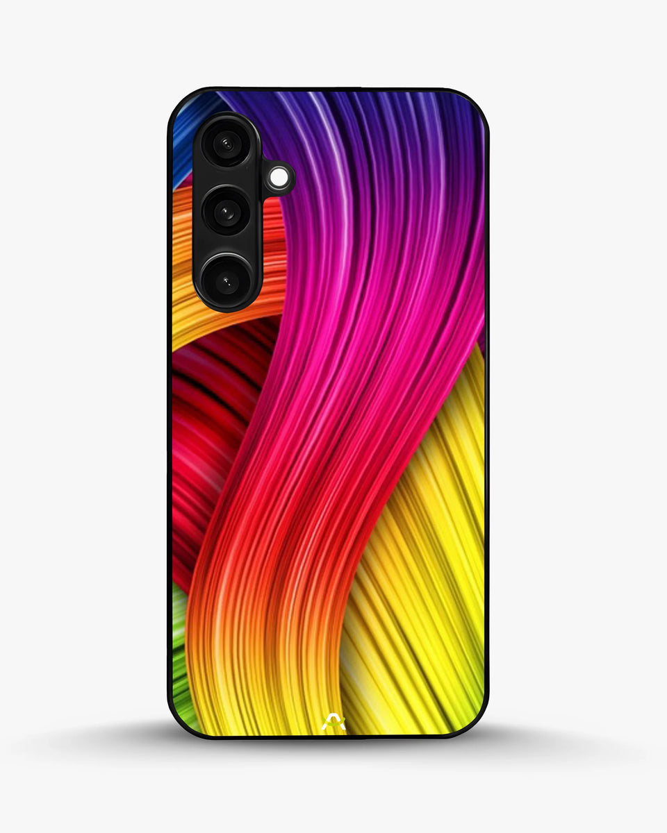 Creslia vibrant silk waves phone case - vibrant silk waves phone case samsung galaxy s23 fe