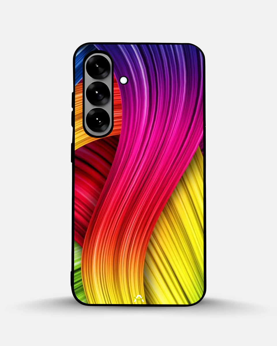 Creslia vibrant silk waves phone case - vibrant silk waves phone case samsung galaxy s25