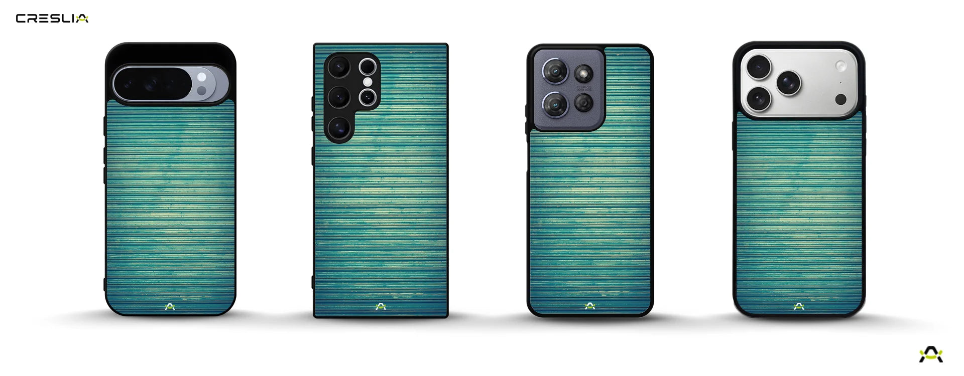 Creslia vintage teal stripes phone case - vintage teal stripes phone case desktop banner
