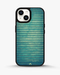 Creslia vintage teal stripes phone case - vintage teal stripes phone case iphone 15