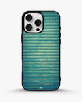 Creslia vintage teal stripes phone case - vintage teal stripes phone case iphone 16 pro