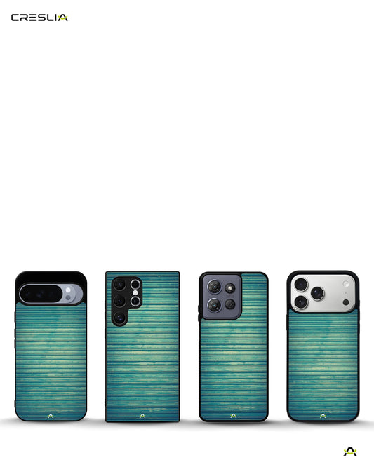 Creslia vintage teal stripes phone case - vintage teal stripes phone case mobile banner