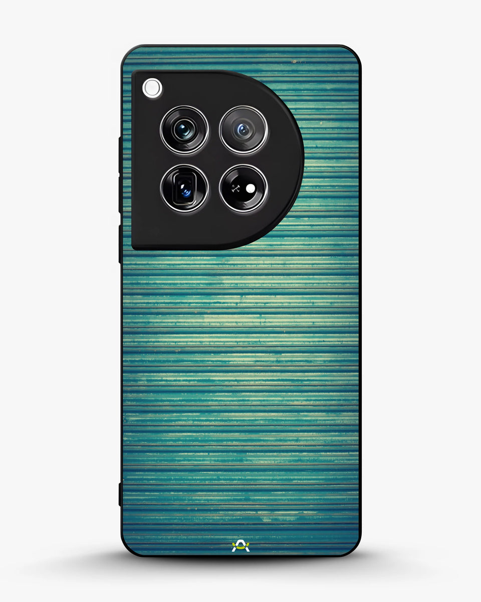 Creslia vintage teal stripes phone case - vintage teal stripes phone case oneplus 12r