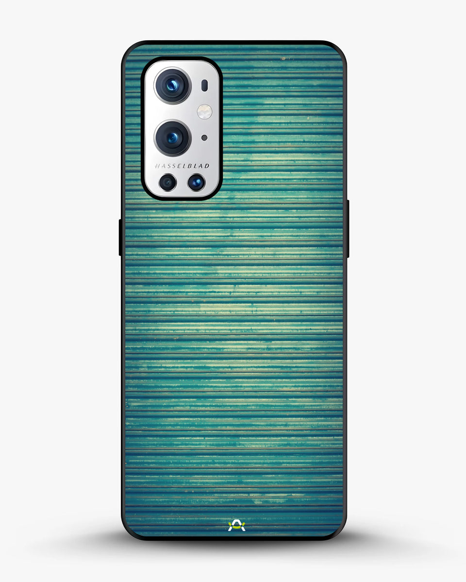 Creslia vintage teal stripes phone case - vintage teal stripes phone case oneplus 9 pro
