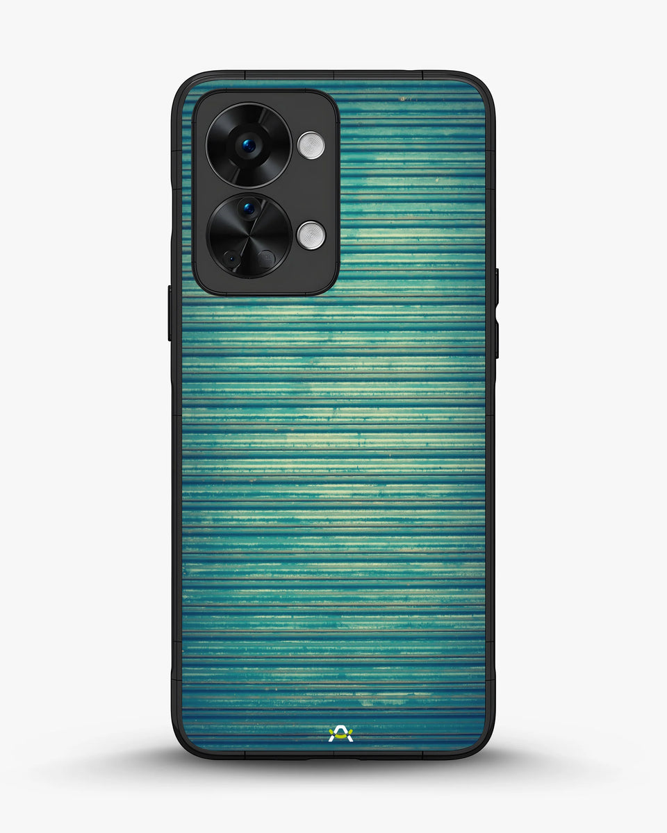 Creslia vintage teal stripes phone case - vintage teal stripes phone case oneplus nord 2t