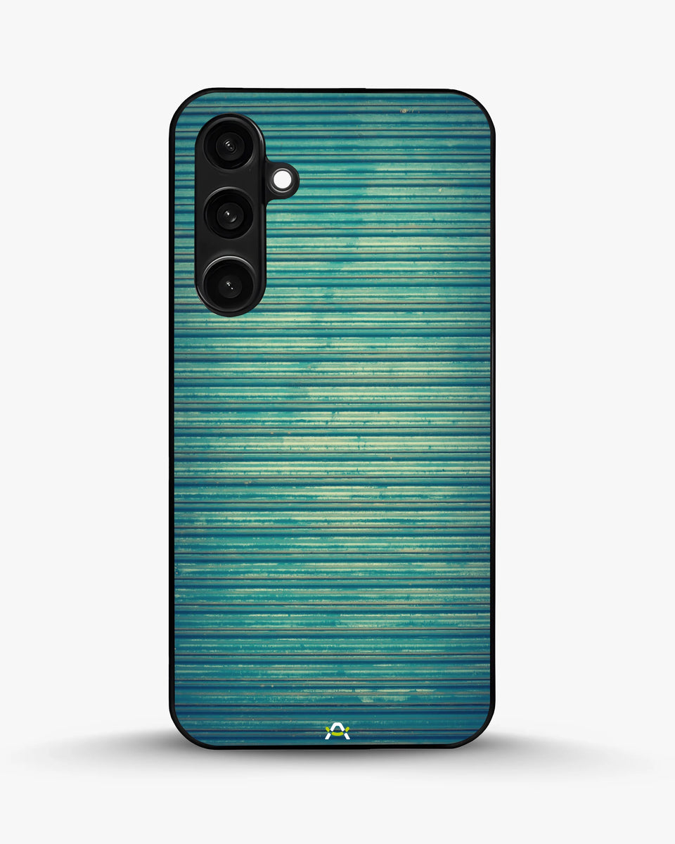 Creslia vintage teal stripes phone case - vintage teal stripes phone case samsung galaxy s23 fe