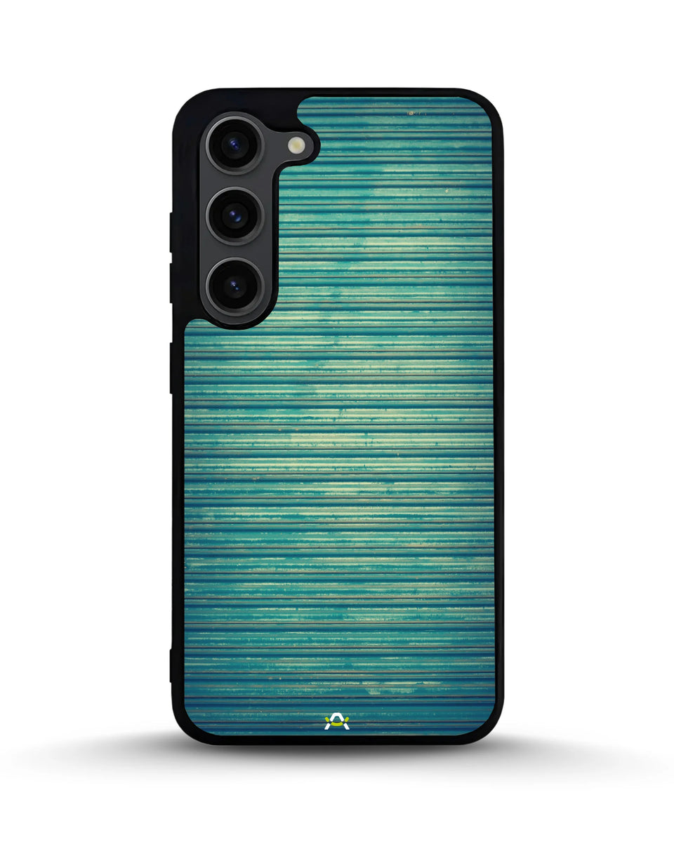 Creslia vintage teal stripes phone case - vintage teal stripes phone case samsung galaxy s23 plus