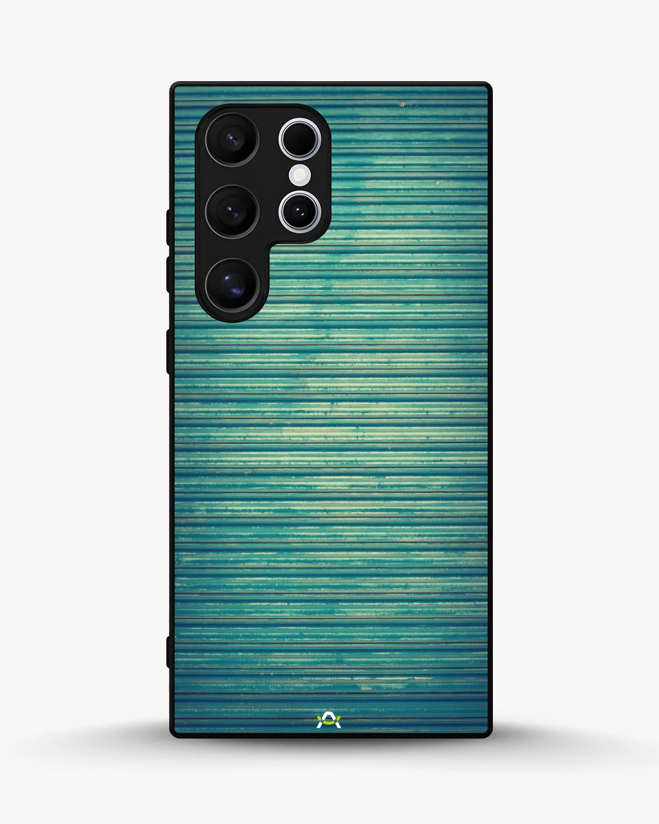 Creslia vintage teal stripes phone case - vintage teal stripes phone case samsung galaxy s25 ultra
