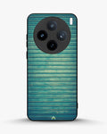 Creslia vintage teal stripes phone case - vintage teal stripes phone case vivo x100