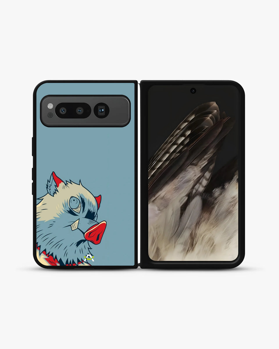 Creslia wolf graphic phone case - wolf graphic phone case google pixel fold