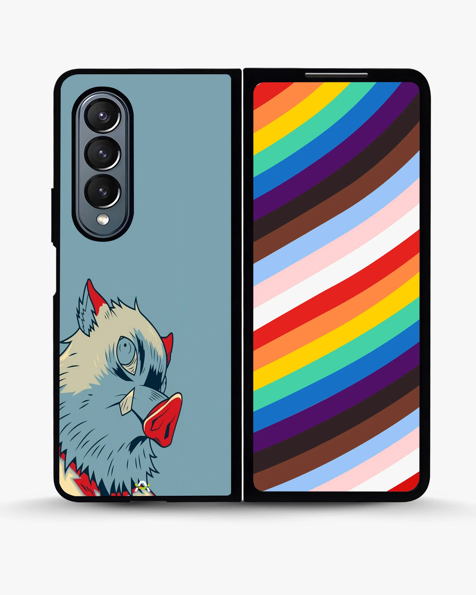 Creslia wolf graphic phone case - wolf graphic phone case samsung galaxy z fold 4