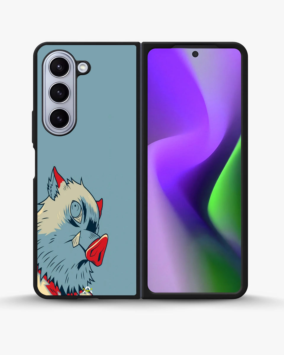 Creslia wolf graphic phone case - wolf graphic phone case samsung galaxy z fold 5