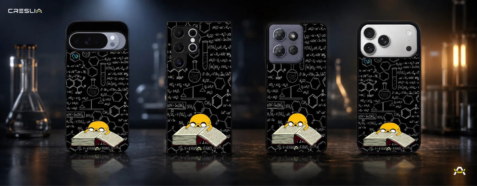 Creslia yellow cartoon dog phone case - yellow cartoon dog phone case desktop banner