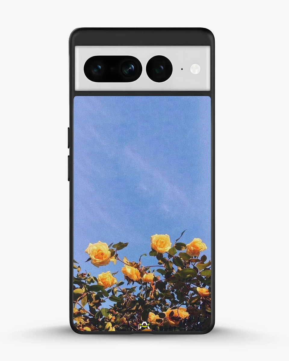 Creslia yellow roses sky phone case - yellow roses sky phone case google pixel 7 pro