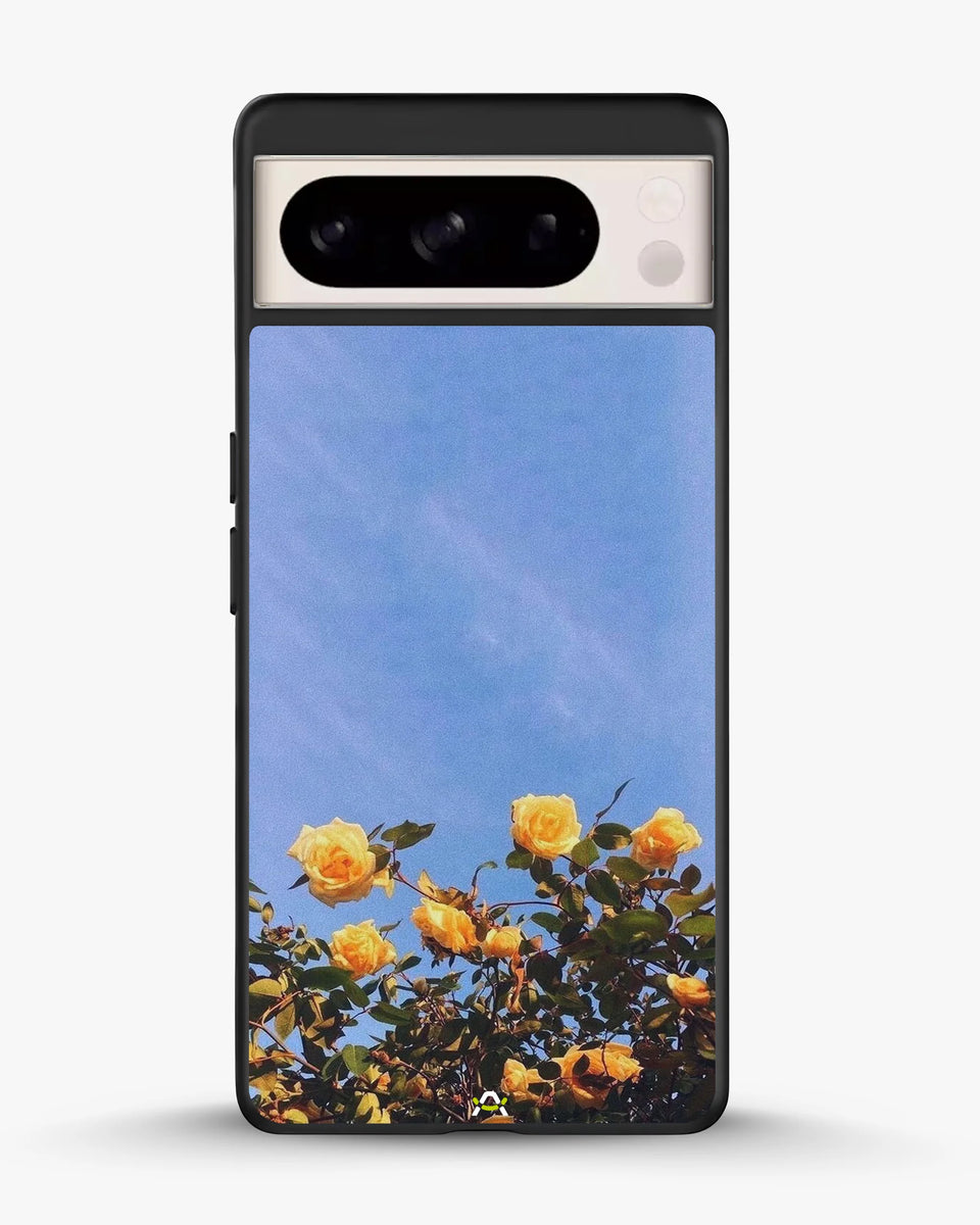 Creslia yellow roses sky phone case - yellow roses sky phone case google pixel 8 pro