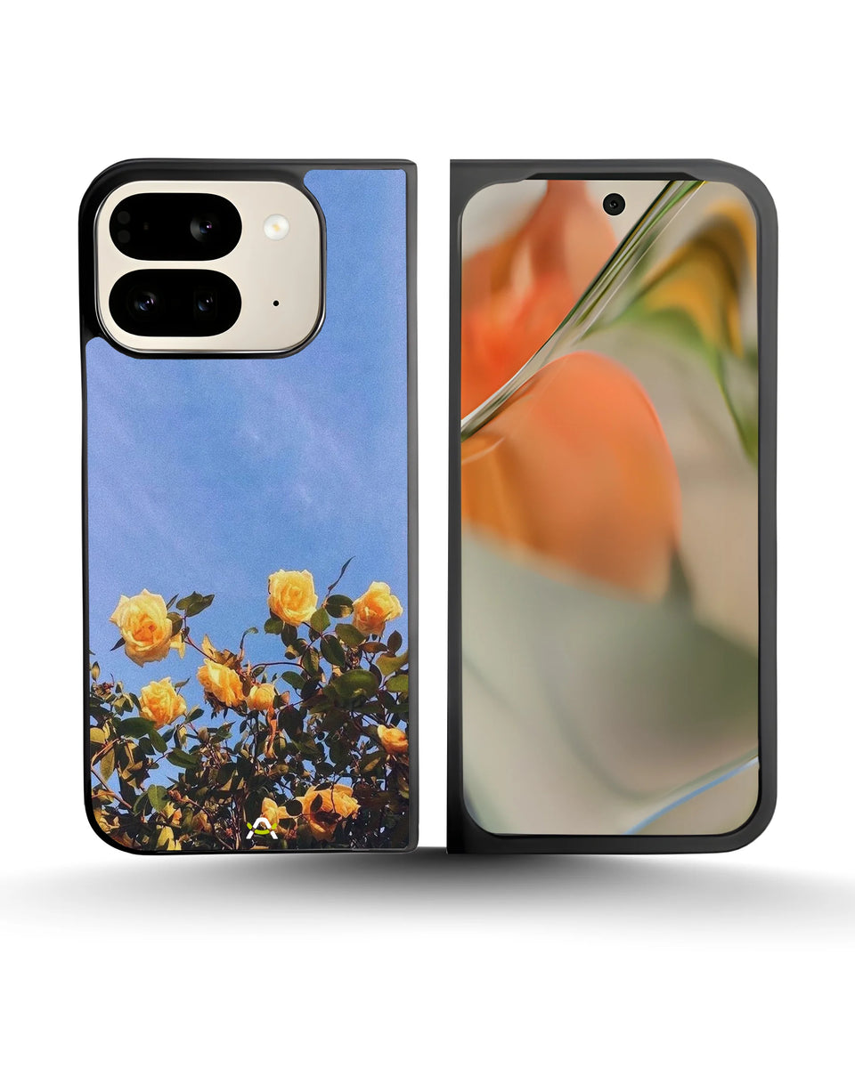 Creslia yellow roses sky phone case - yellow roses sky phone case google pixel 9 pro fold