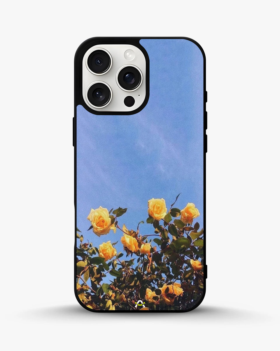 Creslia yellow roses sky phone case - yellow roses sky phone case iphone 15 pro max