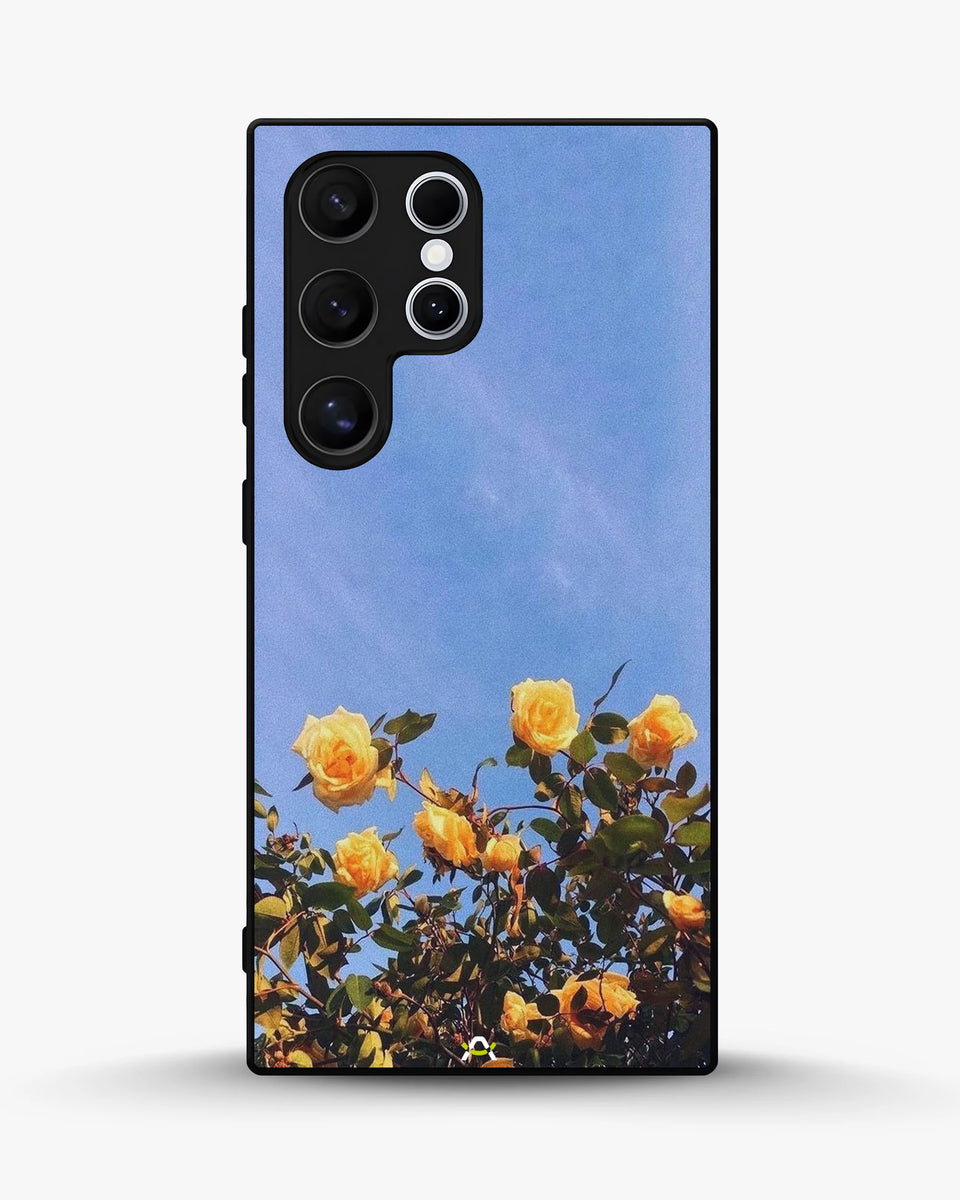 Creslia yellow roses sky phone case - yellow roses sky phone case samsung galaxy s24 ultra