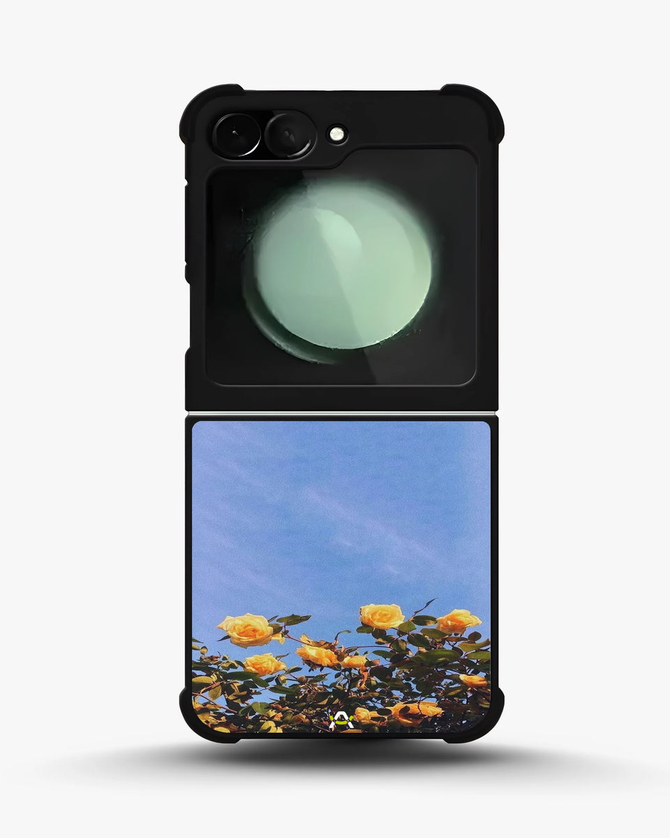 Creslia yellow roses sky phone case - yellow roses sky phone case samsung galaxy z flip 6
