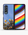 Creslia yellow roses sky phone case - yellow roses sky phone case samsung galaxy z fold 4